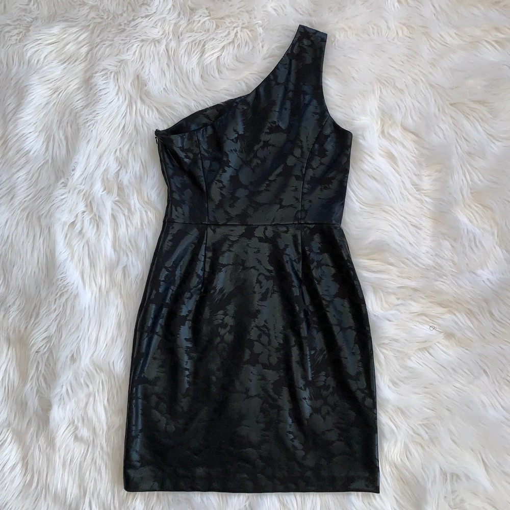 Erin Fetherston One Shoulder Animal Print Dress - Picture 8 of 14